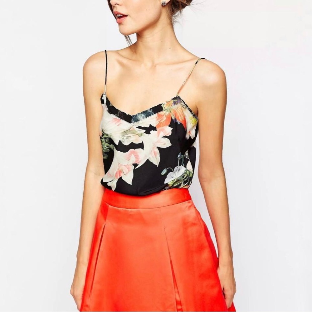 Ted Baker London Black Floral Camisole